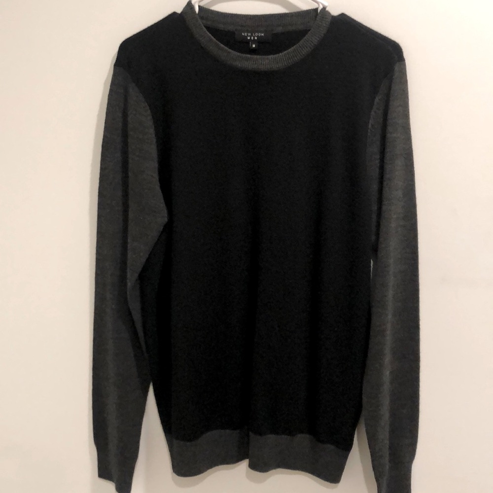 New Look Black and Grey Sweater